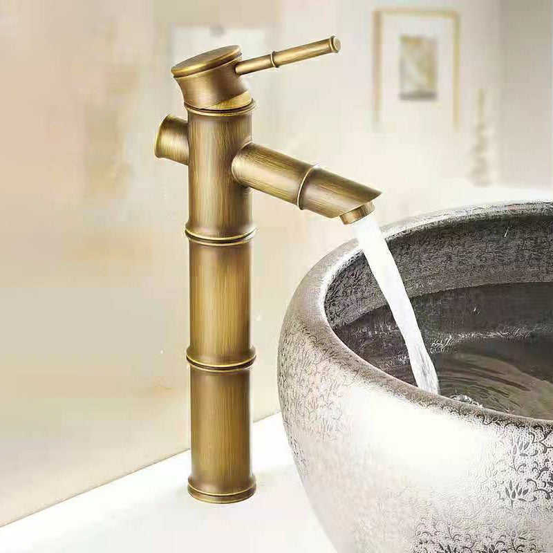 Circular Single Handle Faucet Country Style Basin Lavatory Faucet