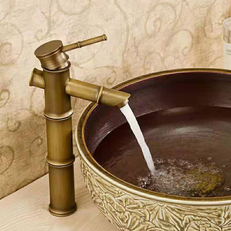 Circular Single Handle Faucet Country Style Basin Lavatory Faucet