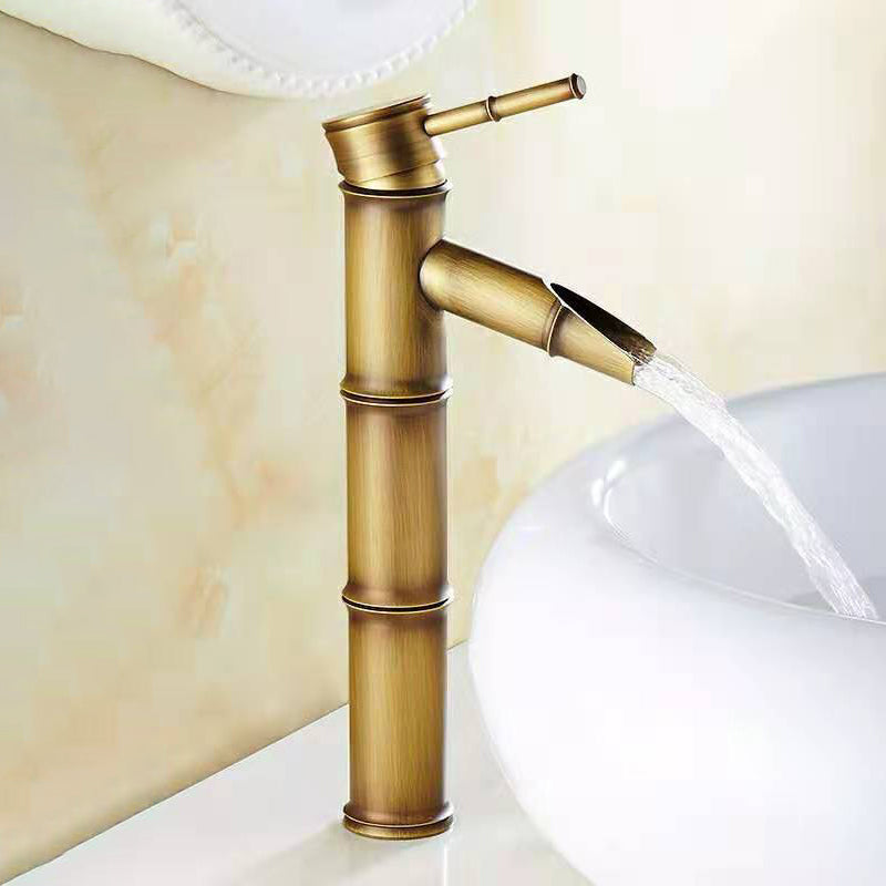 Circular Single Handle Faucet Country Style Basin Lavatory Faucet