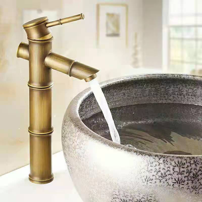 Circular Single Handle Faucet Country Style Basin Lavatory Faucet