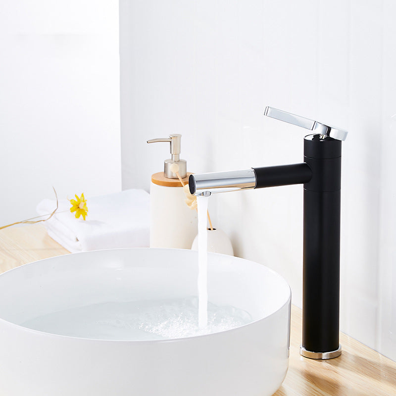 Glam Sink Faucet Single Lever Handle Faucet with Swivel Spout