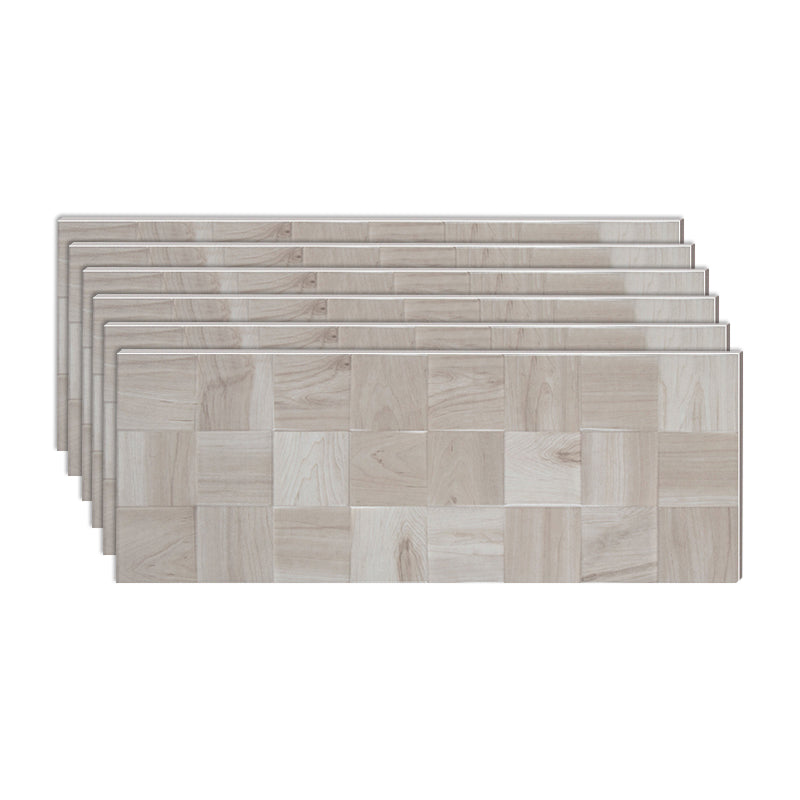 Rectangular Ceramic Matte Floor and Wall Tile Patterned Bathroom Floor