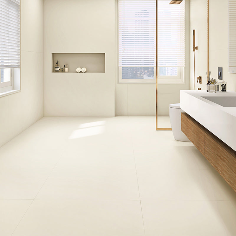 Rectangular Ceramic Matte Straight Edge Floor and Wall Tile No Pattern Bathroom Floor