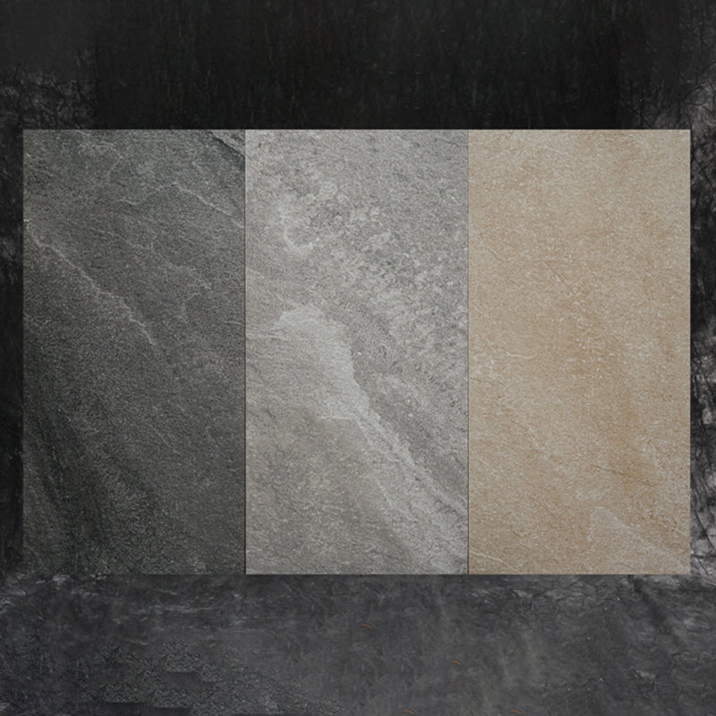 Square Ceramic Matte Straight Edge Singular Tile Marble Look Bathroom Floor