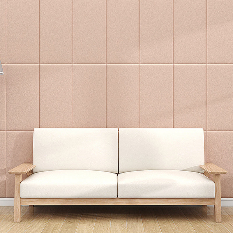 Color Blocking 3D Embossed Wall Panel Self-Adhesive Foam Indoor Wall Tile