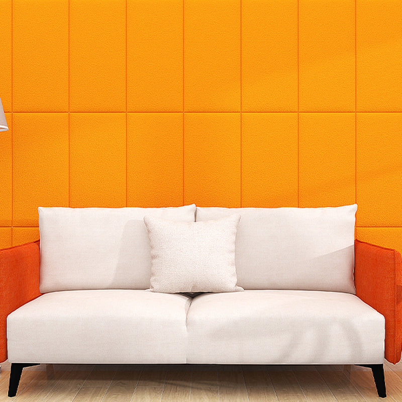 Color Blocking 3D Embossed Wall Panel Self-Adhesive Foam Indoor Wall Tile