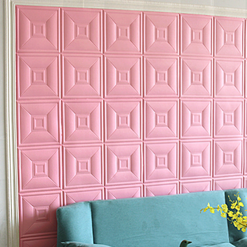 Glam Peel and Stick Wall Paneling in Foam with 3D Embossed Panel