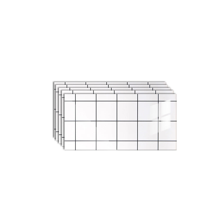 20 Pack PVC Rectangular Peel & Stick Subway Tile Kitchen and Bathroom