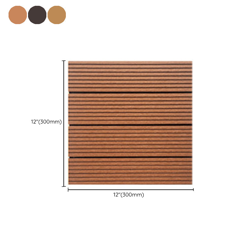 Contemporary Engineered Floor Tile Wire Brushed Click Lock Wooden Floor for Patio Garden