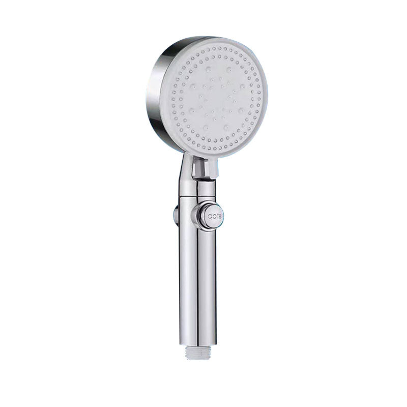 Contemporary Shower Head Handheld Shower Head Wall-Mount Round Plastic Shower Head Combo