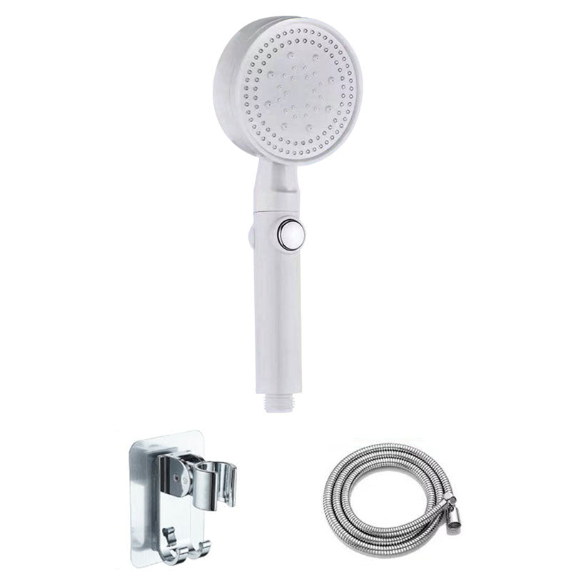 Contemporary Shower Head Handheld Shower Head Wall-Mount Round Plastic Shower Head Combo