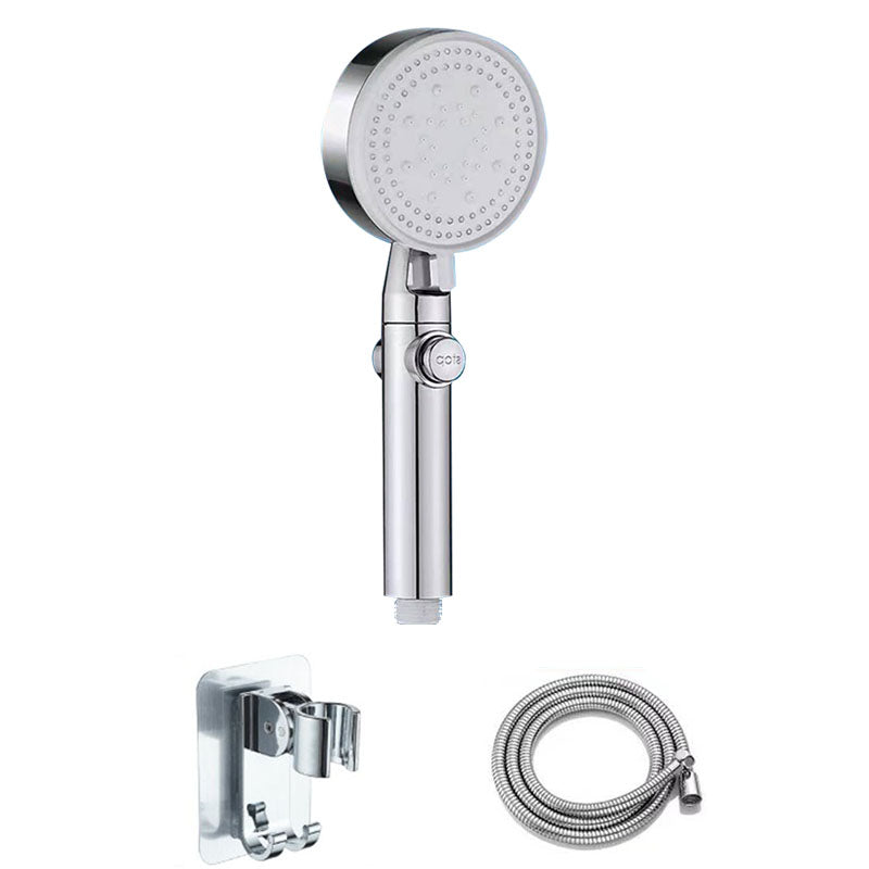 Contemporary Shower Head Handheld Shower Head Wall-Mount Round Plastic Shower Head Combo