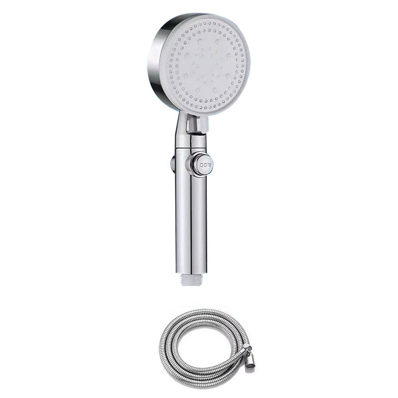 Contemporary Shower Head Handheld Shower Head Wall-Mount Round Plastic Shower Head Combo