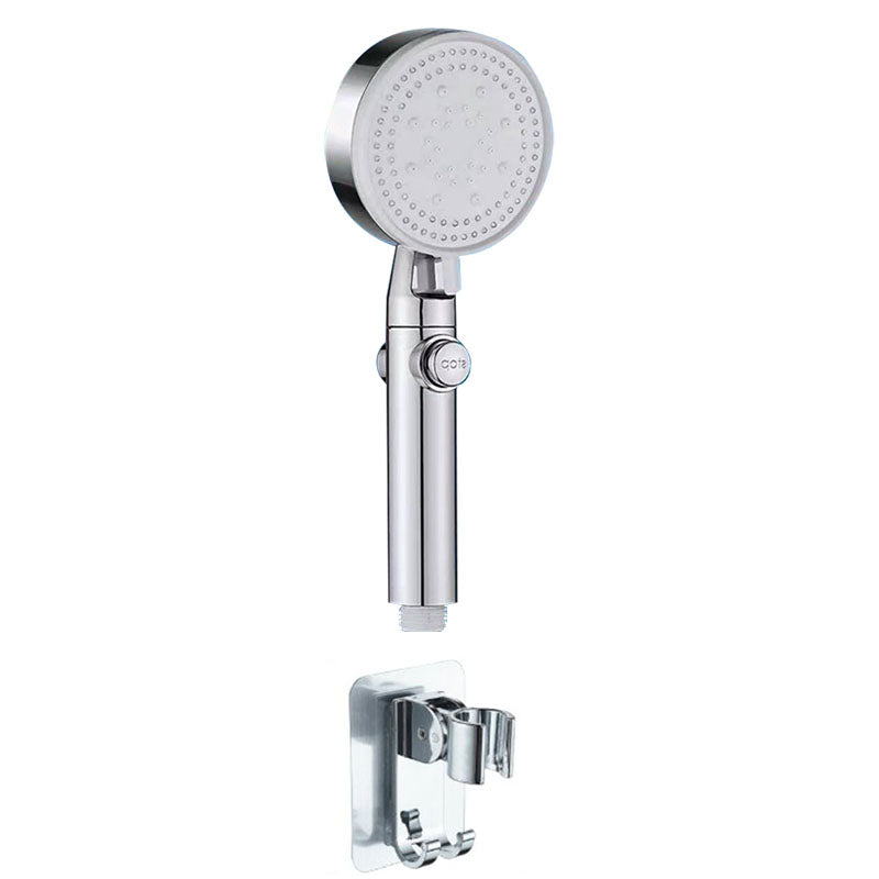 Contemporary Shower Head Handheld Shower Head Wall-Mount Round Plastic Shower Head Combo