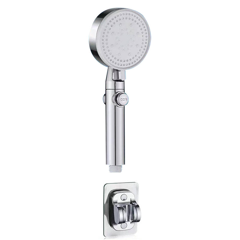 Contemporary Shower Head Handheld Shower Head Wall-Mount Round Plastic Shower Head Combo