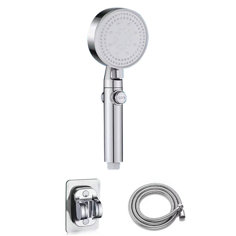 Contemporary Shower Head Handheld Shower Head Wall-Mount Round Plastic Shower Head Combo