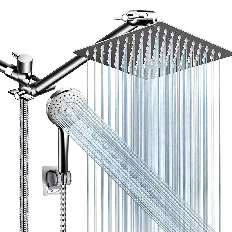 Modern Shower Combo Spray 5 Setting Patterns Hand Shower with Large Shower Head