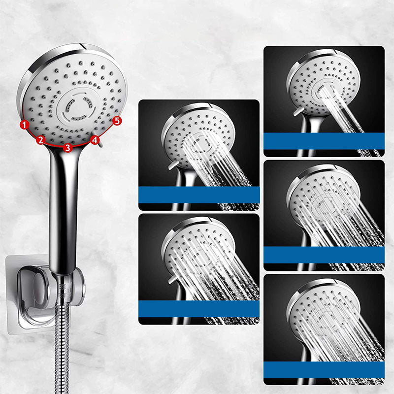 Modern Shower Combo Spray 5 Setting Patterns Hand Shower with Large Shower Head