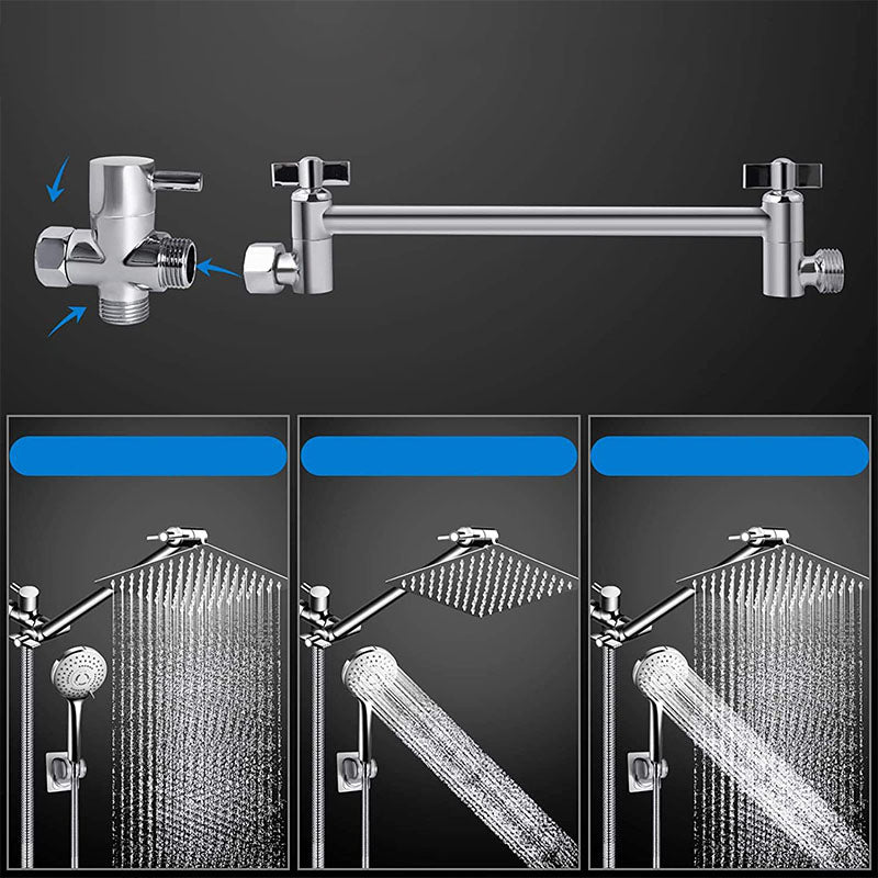 Modern Shower Combo Spray 5 Setting Patterns Hand Shower with Large Shower Head