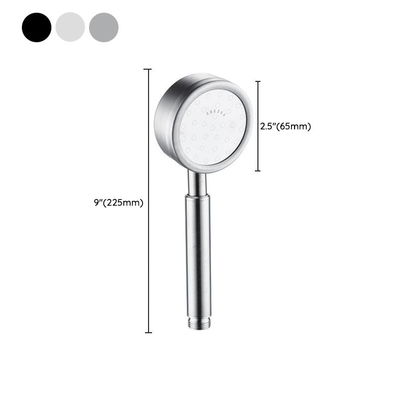 Metal Handheld Shower Head Modern Solid Color Round Shower Heads