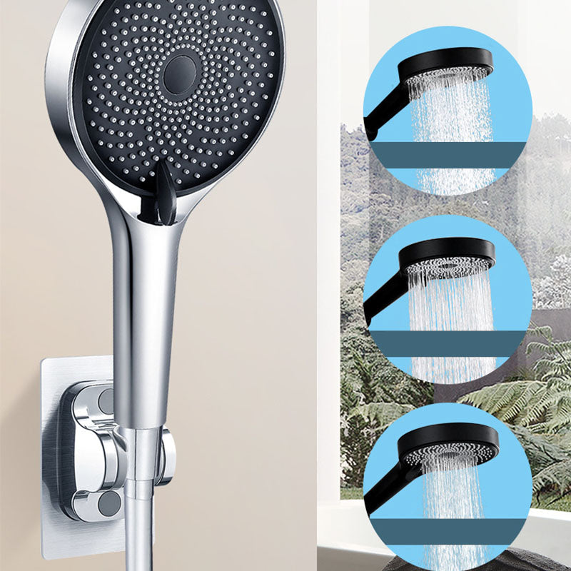 3 Sprays Shower Head Wall-Mount Adjustable Spray Pattern Handheld Shower Head