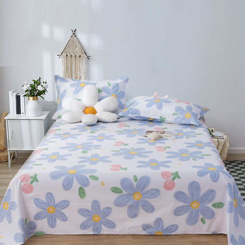 Breathable Printed Bed Sheet Twill Polyester Fade Resistant Sheet