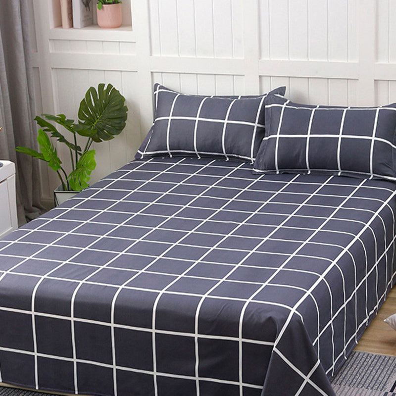 Twill Printed Bed Sheet Breathable Polyester Sheet Sets with A Pair of Pillow Cases