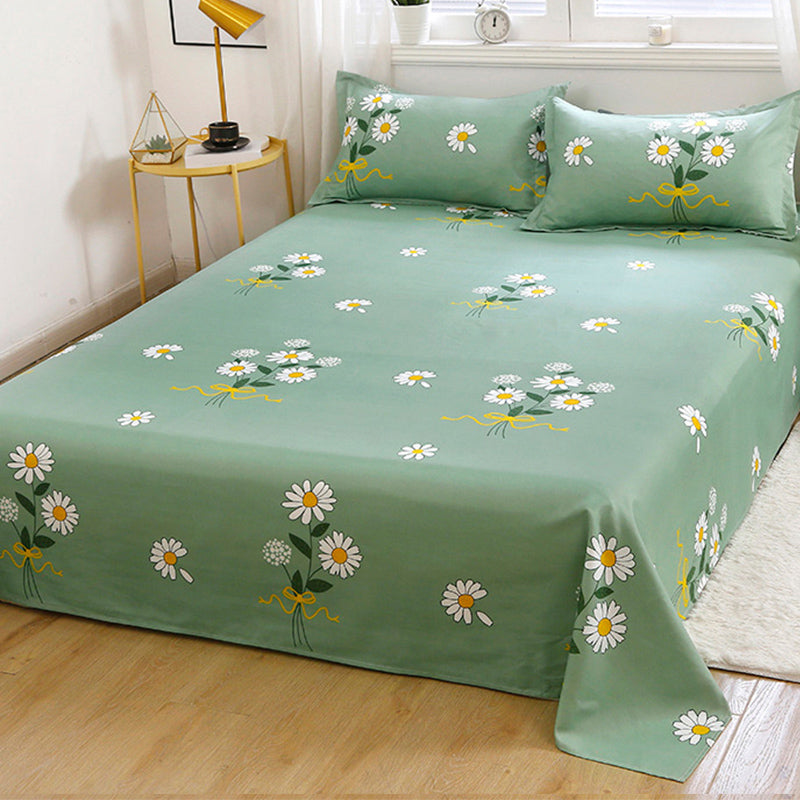 Fade Resistant Printed Bed Sheet Twill Polyester Sheet Sets with A Pair of Pillow Cases