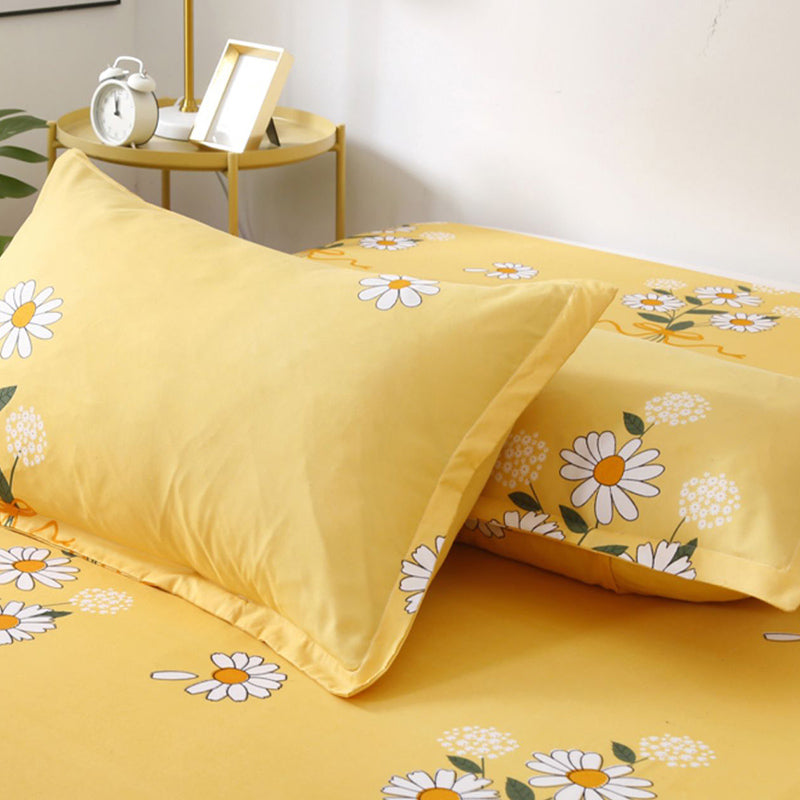 Fade Resistant Printed Bed Sheet Twill Polyester Sheet Sets with A Pair of Pillow Cases