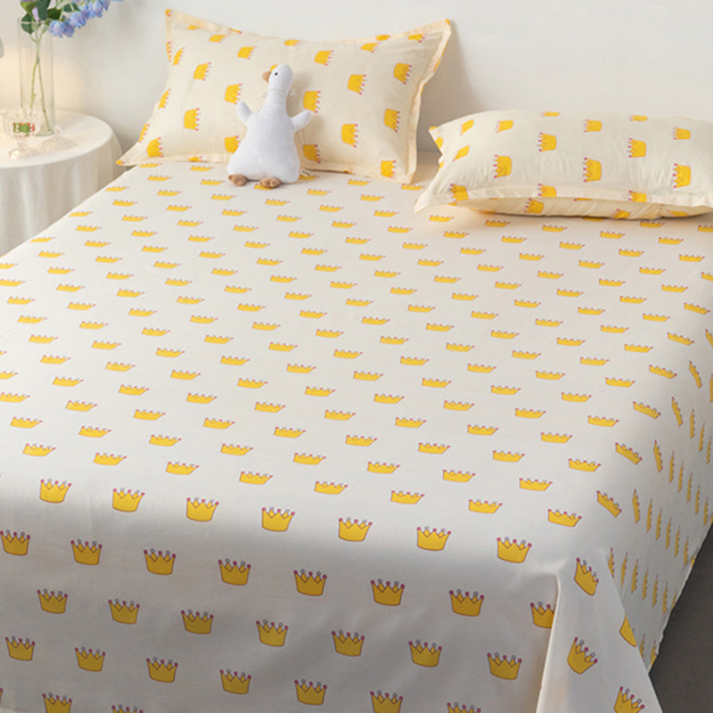 Polyester Printed Bed Sheet Twill Breathable Fade Resistant Sheet