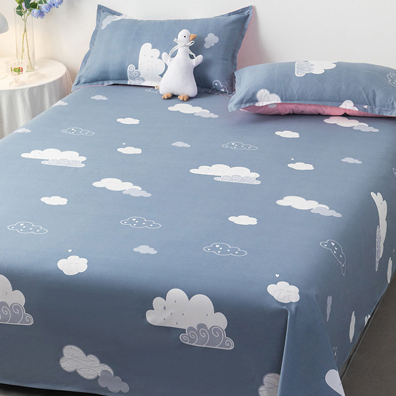 Polyester Printed Bed Sheet Twill Breathable Fade Resistant Sheet