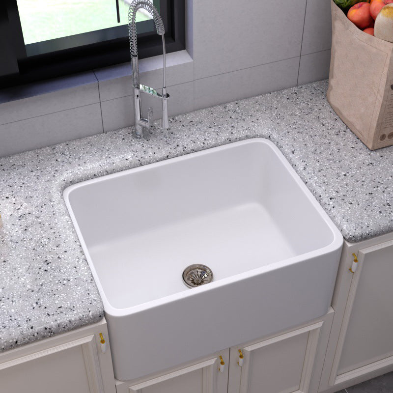 Ceramic Kitchen Sink Single Basin Contemporary Style Kitchen Sink(Not Including Faucet)