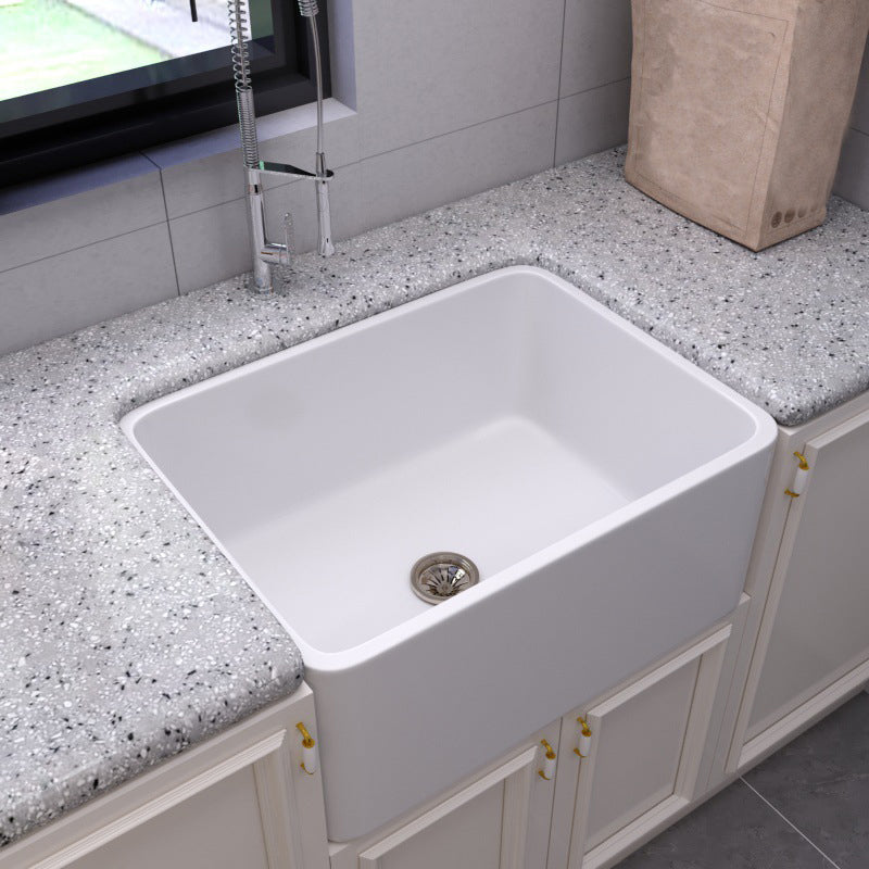 Ceramic Kitchen Sink Single Basin Contemporary Style Kitchen Sink(Not Including Faucet)