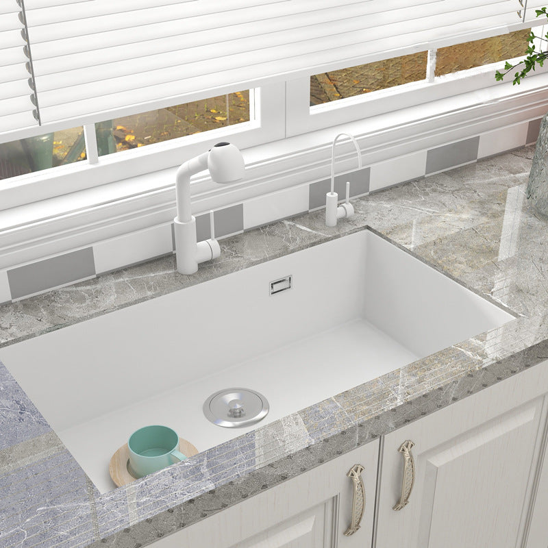 Quartz Kitchen Sink Contemporary Undermount Kitchen Sink with Rectangular Shape