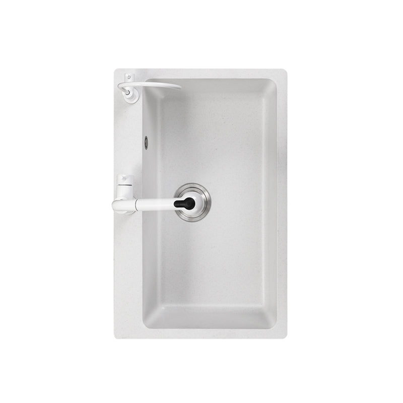 Quartz Kitchen Sink Contemporary Undermount Kitchen Sink with Rectangular Shape