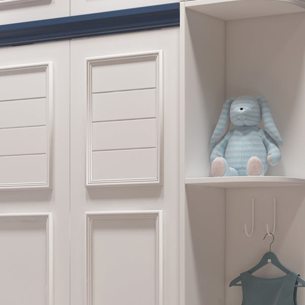 Manufactured Wooden Kids Closet Modern Style Bedroom Wardrobe Closet with Drawers