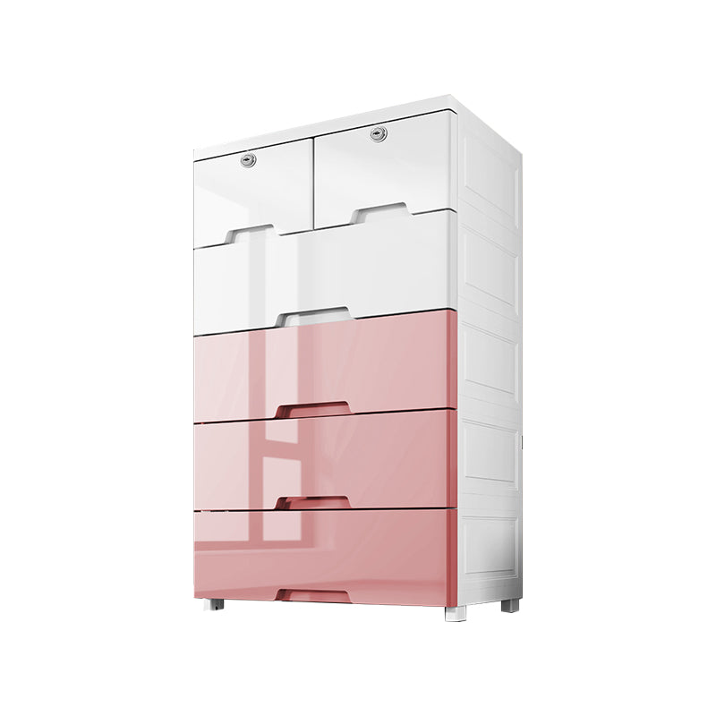 Contemporary Bedroom Armoire with Drawer Plastic Wardrobe Armoire