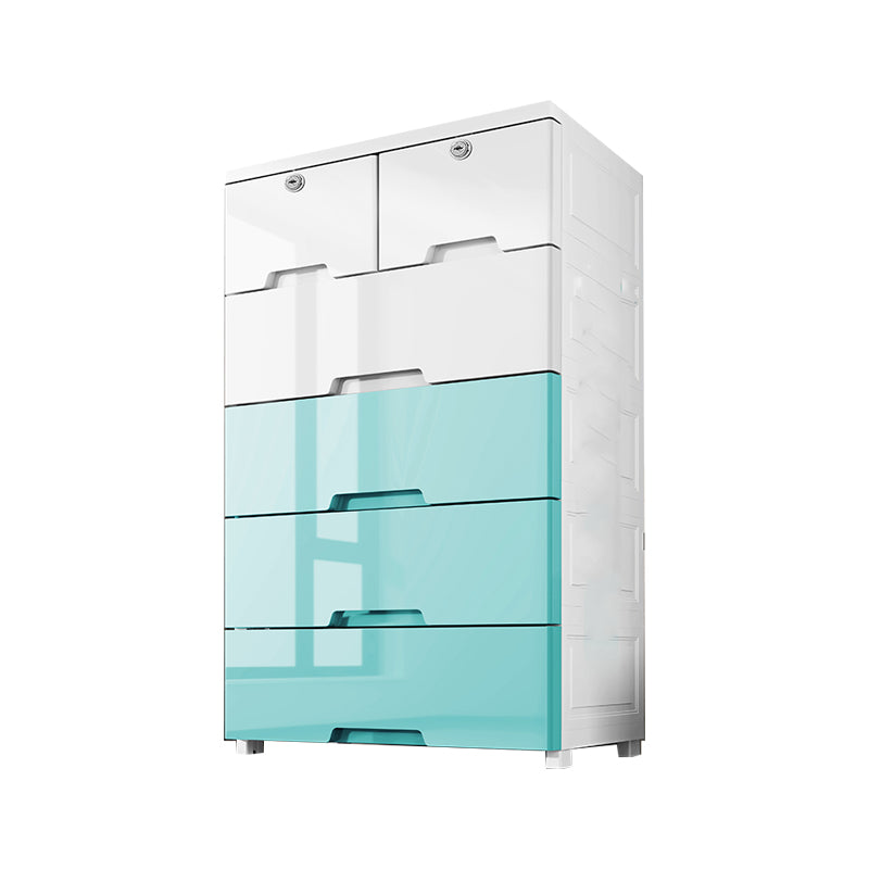 Contemporary Bedroom Armoire with Drawer Plastic Wardrobe Armoire