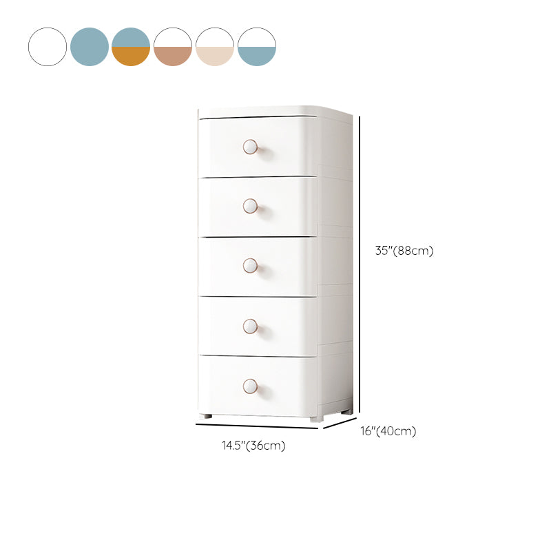 5-drawer Wardrobe Armoire Contemporary Plastic Wardrobe Closet