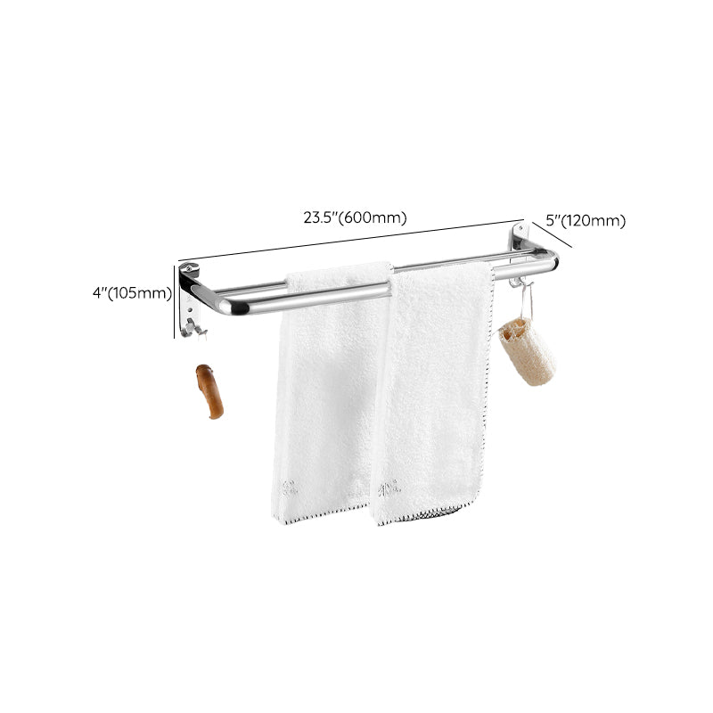 Modern Bathroom Set with Bath Shelf/Towel Bar Polished Chrome Bathroom Accessory Kit