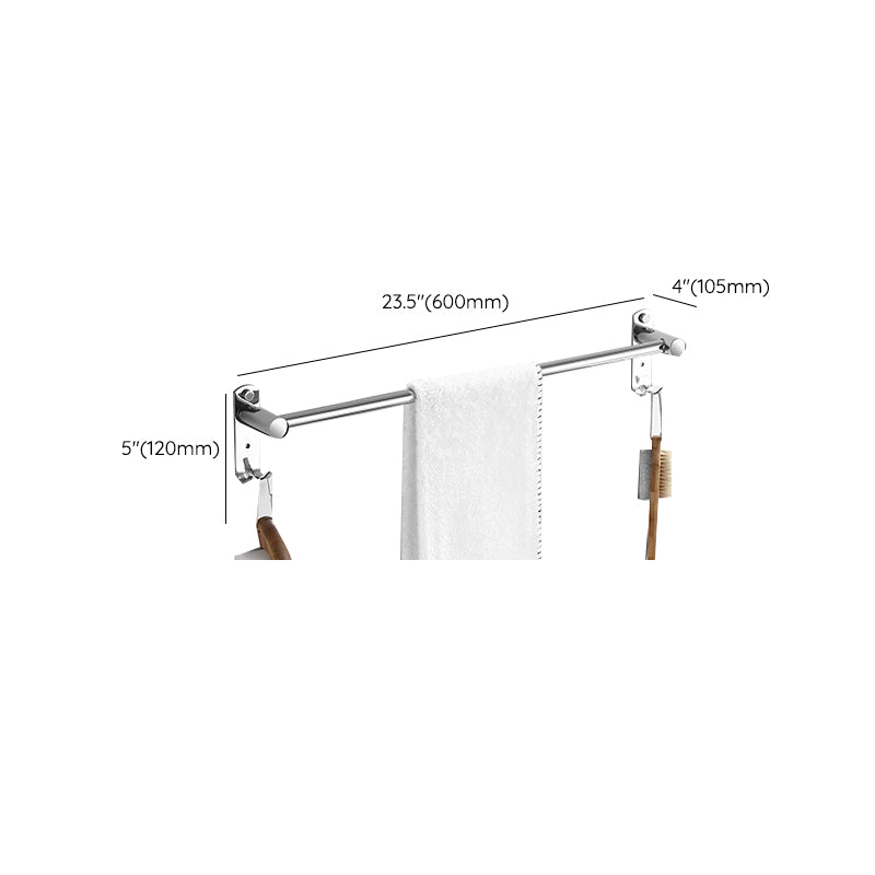 Modern Bathroom Set with Bath Shelf/Towel Bar Polished Chrome Bathroom Accessory Kit