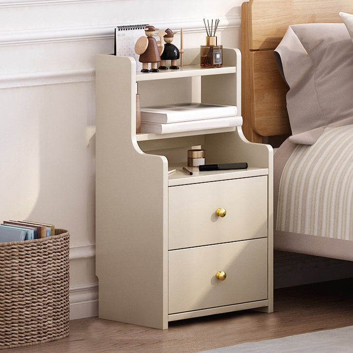 Contemporary Accent Table Nightstand Solid Wood Night Table for Bedroom