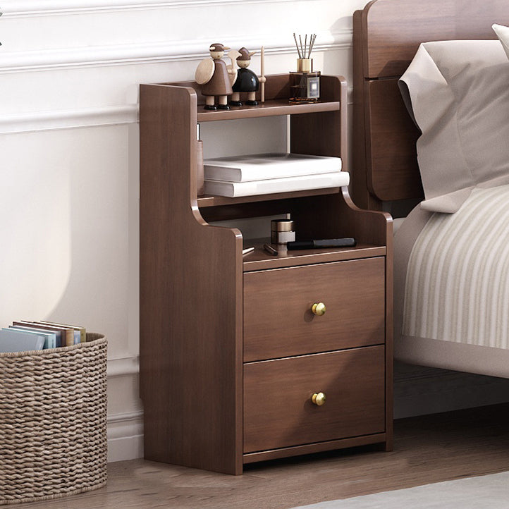 Contemporary Accent Table Nightstand Solid Wood Night Table for Bedroom