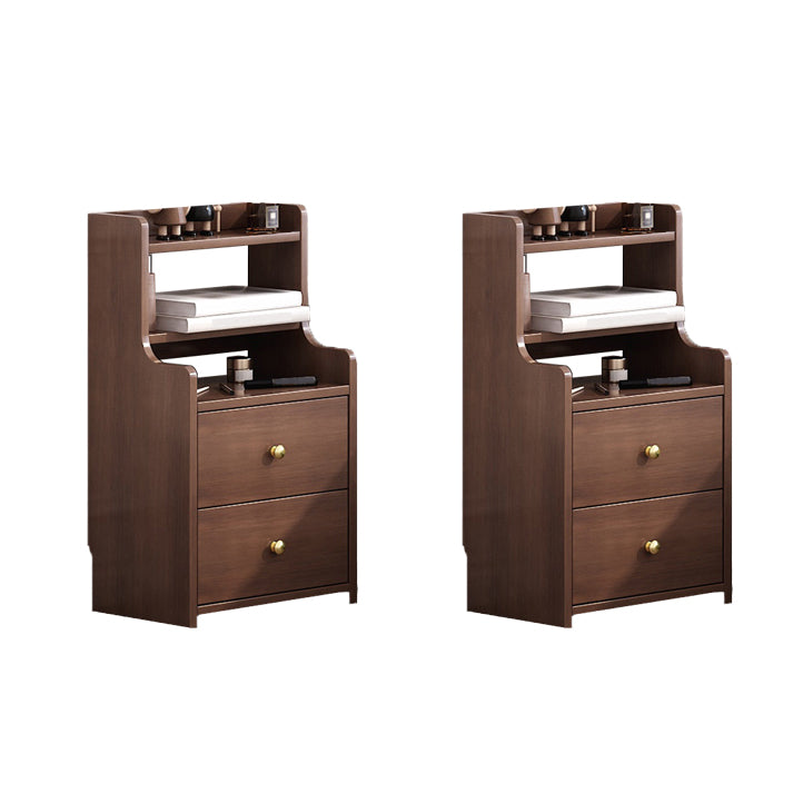 Contemporary Accent Table Nightstand Solid Wood Night Table for Bedroom