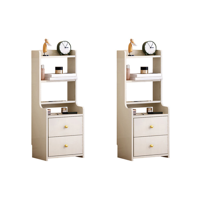 Contemporary Accent Table Nightstand Solid Wood Night Table for Bedroom