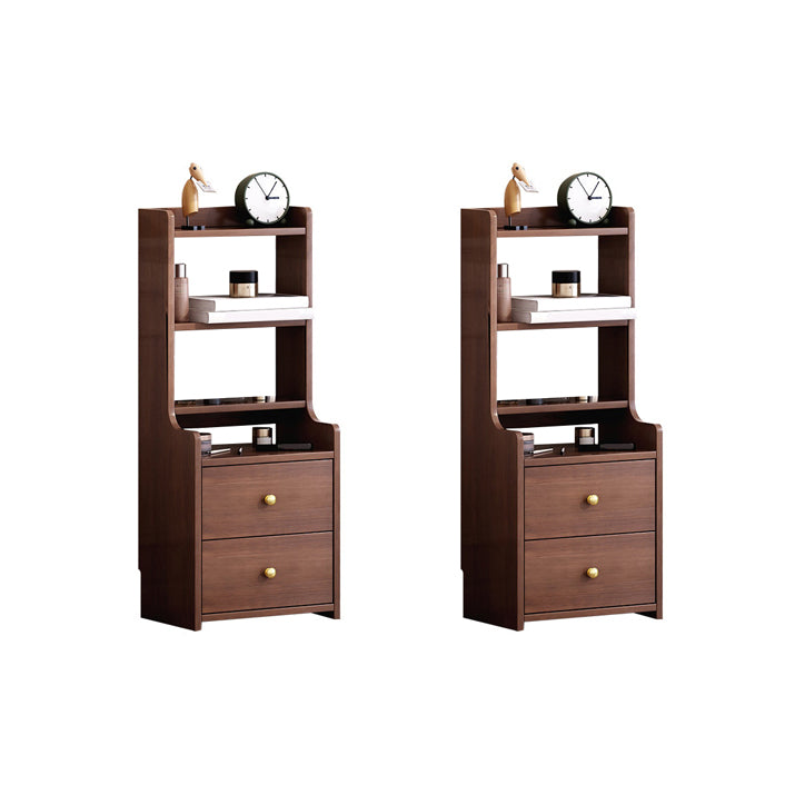 Contemporary Accent Table Nightstand Solid Wood Night Table for Bedroom