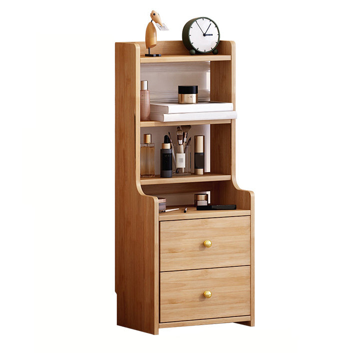 Contemporary Accent Table Nightstand Solid Wood Night Table for Bedroom