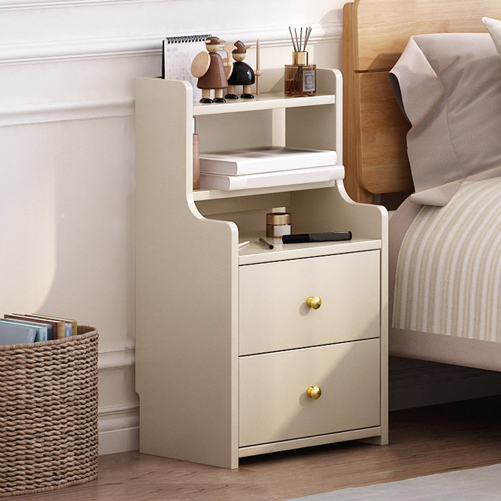 Contemporary Accent Table Nightstand Solid Wood Night Table for Bedroom