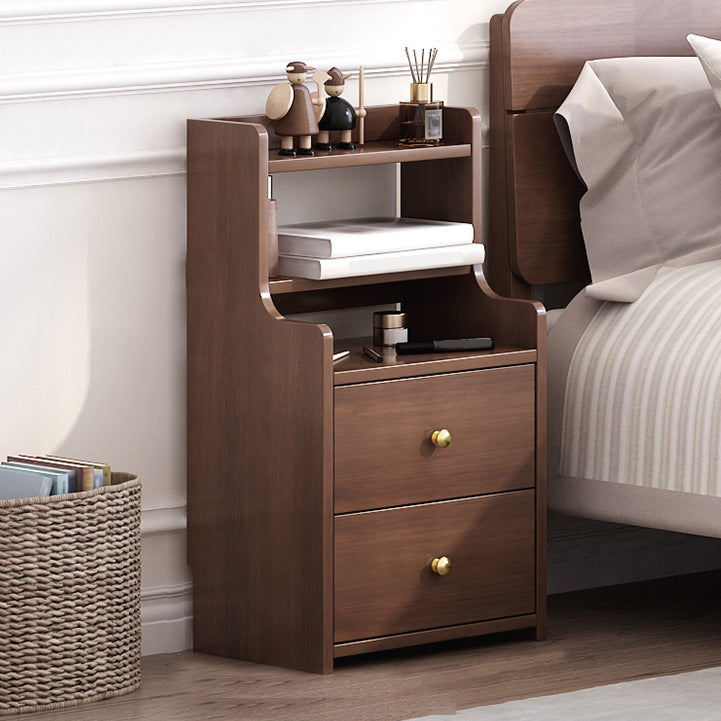 Contemporary Accent Table Nightstand Solid Wood Night Table for Bedroom