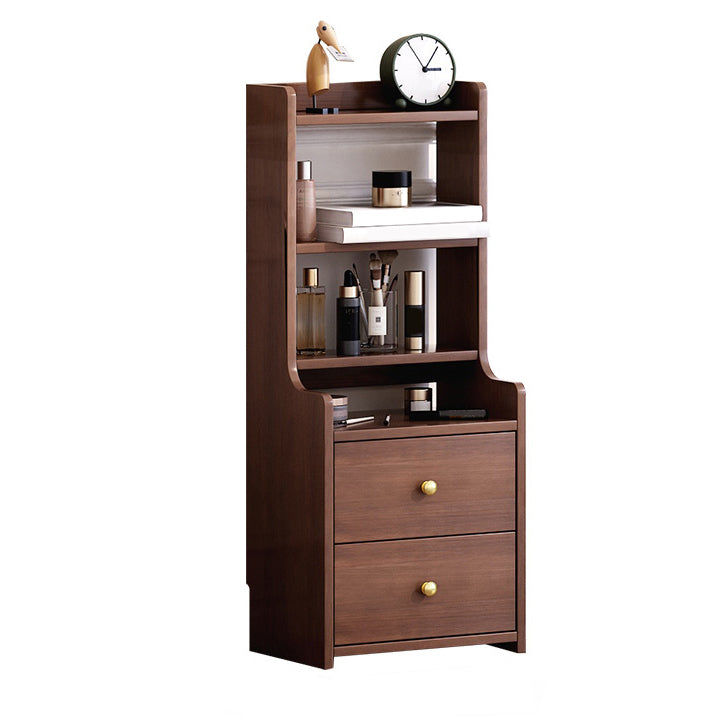 Contemporary Accent Table Nightstand Solid Wood Night Table for Bedroom